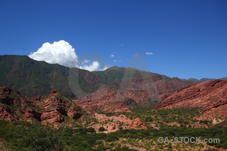 Bush quebrada de cafayate calchaqui valley sky south america.