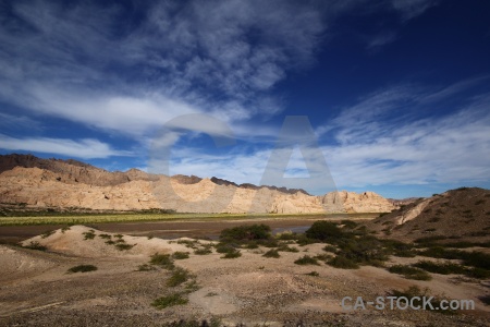 Calchaqui river south america rock cloud argentina.