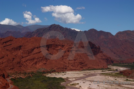 Calchaqui valley sky quebrada de las conchas rio reconquista bush.