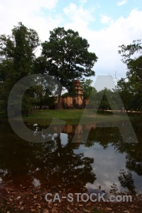 Cambodia asia angkor ruin sky.