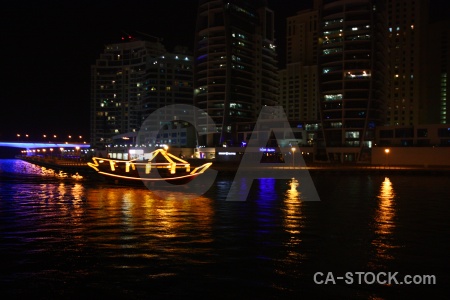 Canal water boat marina uae.