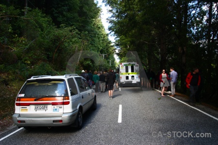 Car ambulance road new zealand south island.
