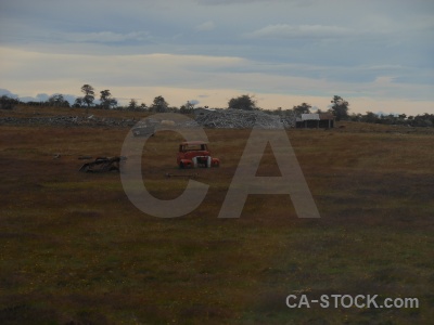 Car patagonia south america vehicle field.