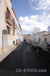 Car road building sky javea.