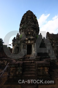 Carving buddhist banteay samre temple siem reap step.