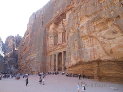 Carving column nabataeans sky ancient.