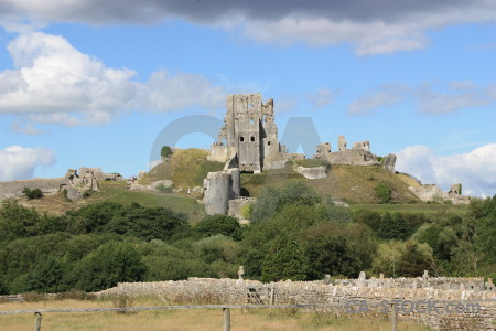 Castle building green.