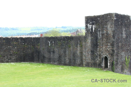 Castle green building white.