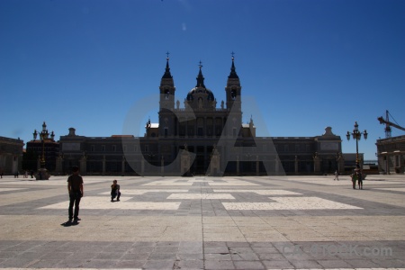 Cathedral plaza europe madrid spain.