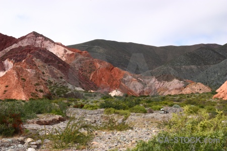 Cerro de los siete colores landscape cliff south america rock.