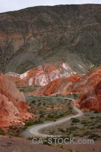 Cerro de los siete colores road purmamarca cloud cliff.