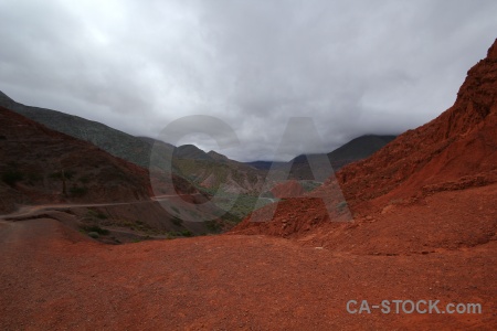 Cerro de los siete colores south america argentina mountain sky.