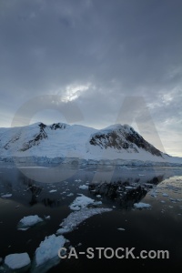 Channel sky water sea ice gunnel channel.