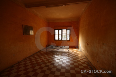 Chequered bed khmer rouge asia torture.