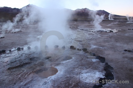 Chile atacama desert andes south america geyser.