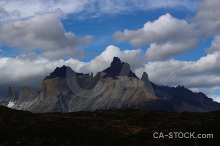 Chile landscape south america torres del paine circuit trek.