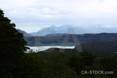 Chile south america mountain trek water.