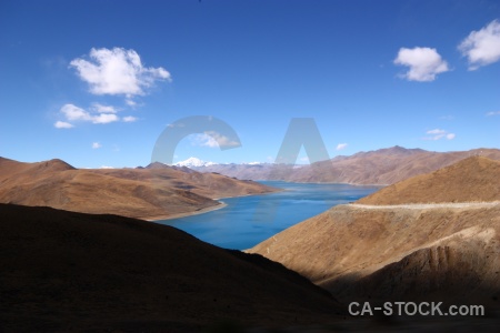 China cloud sky yamdrok yumtso plateau.