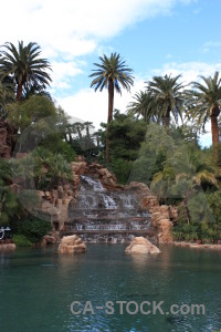 Cliff pool fountain rock water.