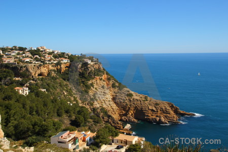 Cliff sea blue cap de la nau sky.