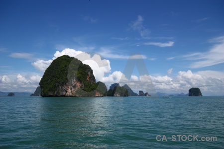 Cliff southeast asia sea sky phang nga bay.