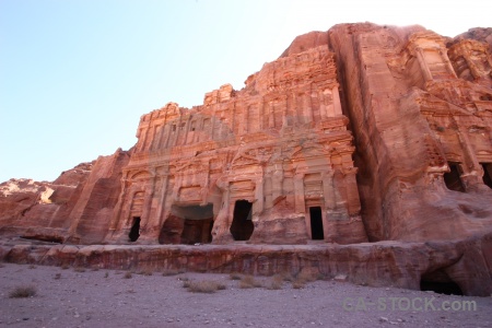 Cliff unesco ancient tomb rock.