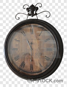 Clock cut out transparent.