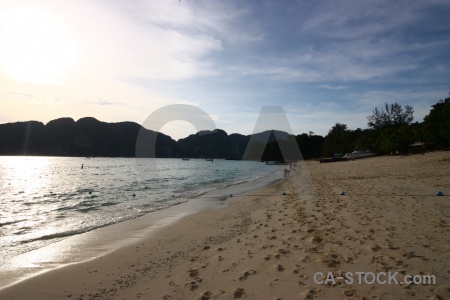 Cloud beach long mountain southeast asia.