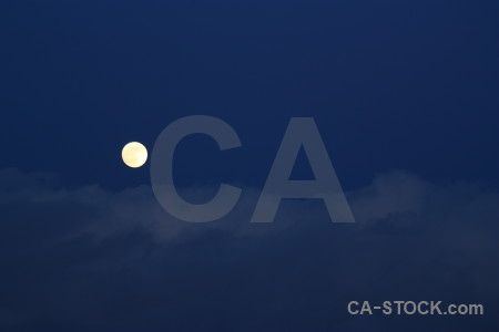 Cloud blue moon.