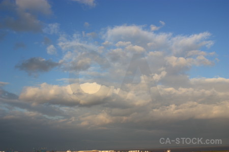 Cloud blue sky.