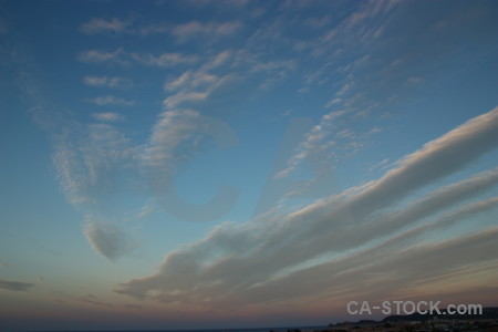 Cloud blue sky.