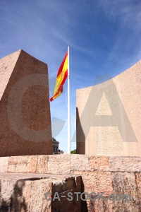 Cloud flag europe spain building.