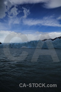 Cloud glacier ice water lago argentino.