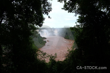 Cloud iguazu falls spray iguacu sky.