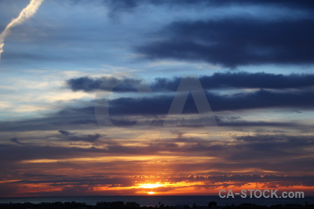 Cloud javea spain contrail sunrise.