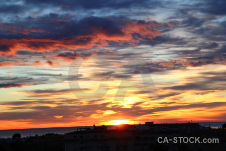 Cloud javea spain sunrise blue.