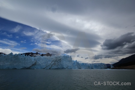 Cloud lake argentino terminus ice water.