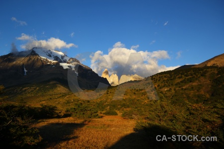 Cloud landscape mountain snowcap chile.