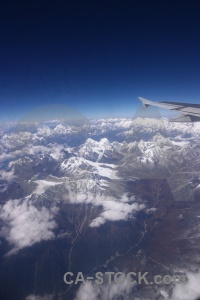 Cloud landscape snow mountain nepal.