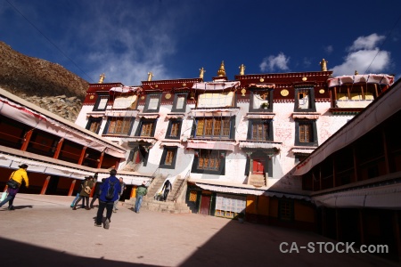 Cloud lhasa china building monastery.