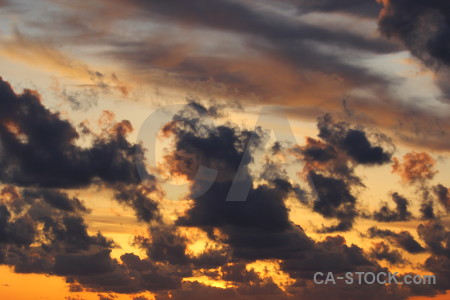 Cloud orange spain sunset javea.