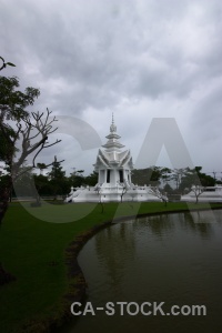 Cloud ornate chiang rai tree wat rong khun.