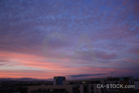 Cloud purple blue sky.