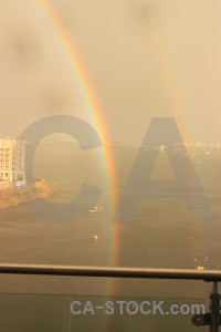 Cloud rainbow sky.