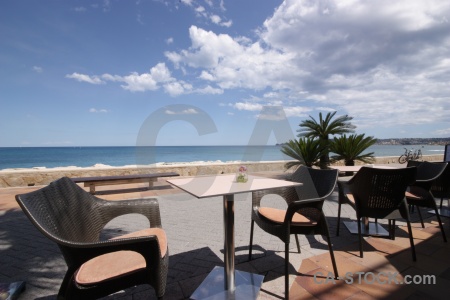 Cloud sea javea water spain.