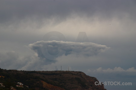 Cloud sky gray.