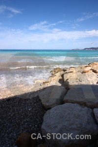 Cloud sky stone spain sea.