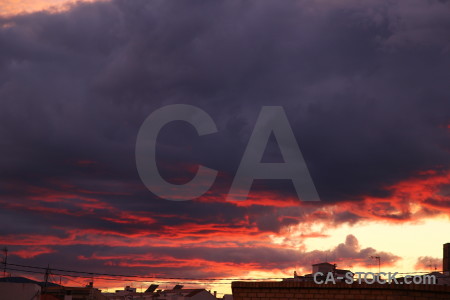 Cloud sky sunrise javea europe.