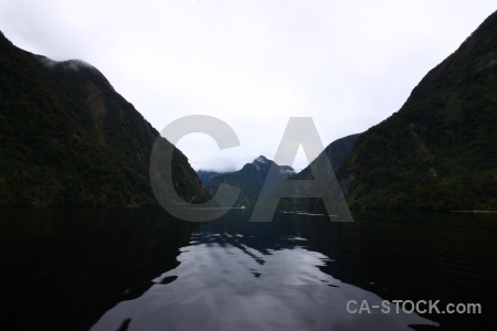 Cloud south island fiordland mountain sound.