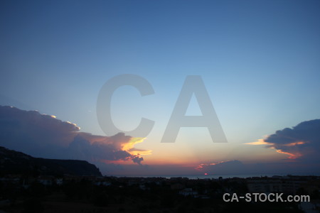 Cloud spain sunrise sunset sky.